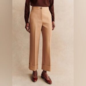 Sezane Damon Trousers. Size EU 40 / US 8 Like new. ECRU